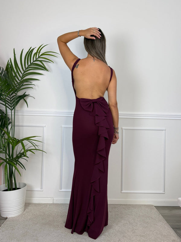 Vestito lungo con ruches FIOCCO - Follie by Alice