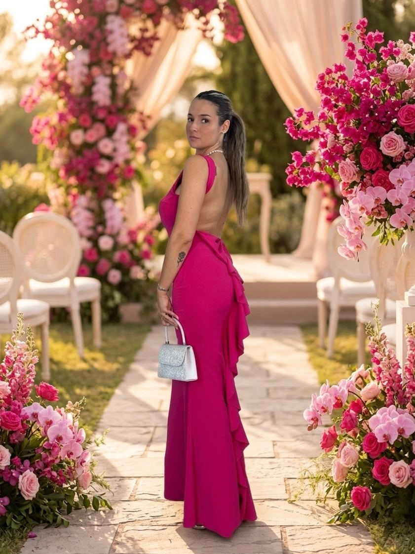 Vestito lungo con ruches FIOCCO - Follie by Alice Immagine principale del prodotto