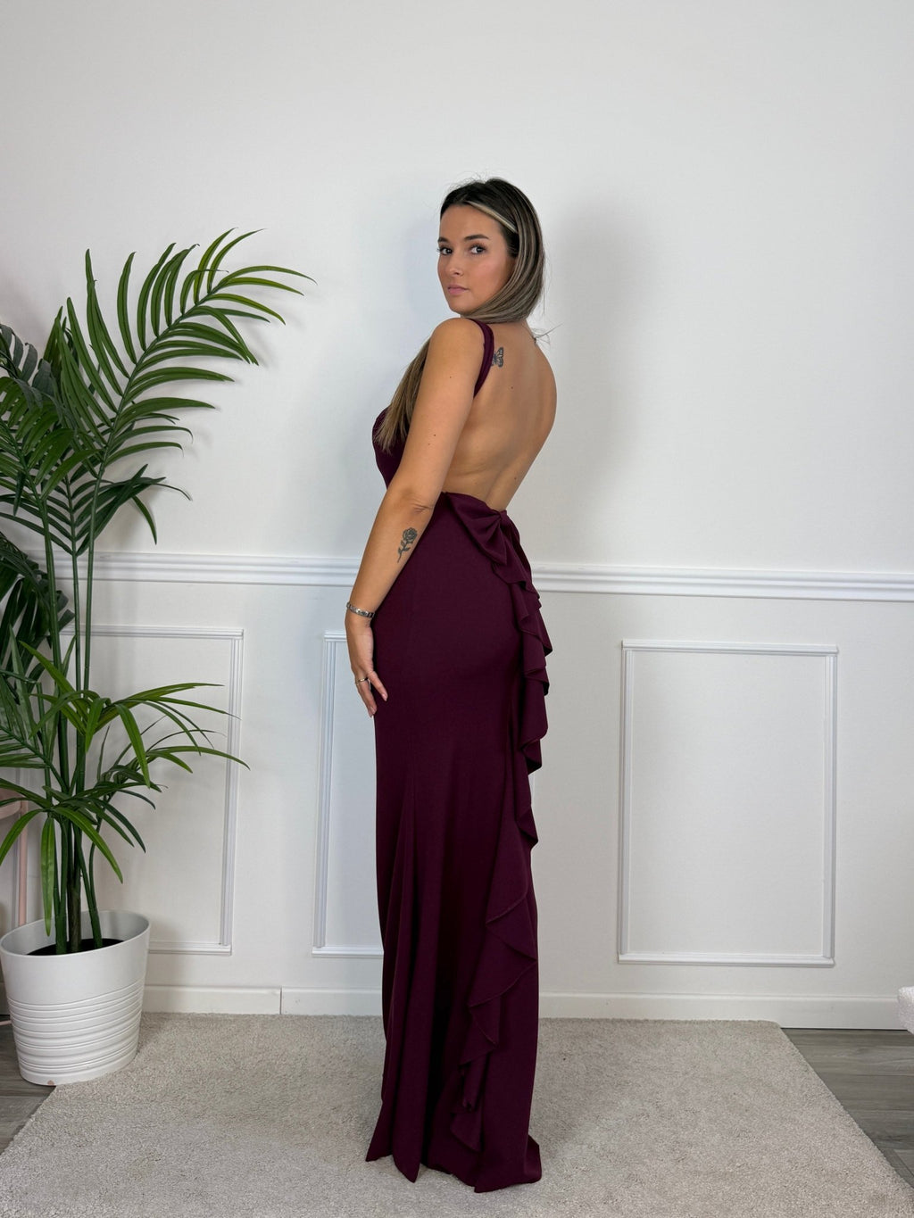 Vestito lungo con ruches FIOCCO - Follie by Alice
