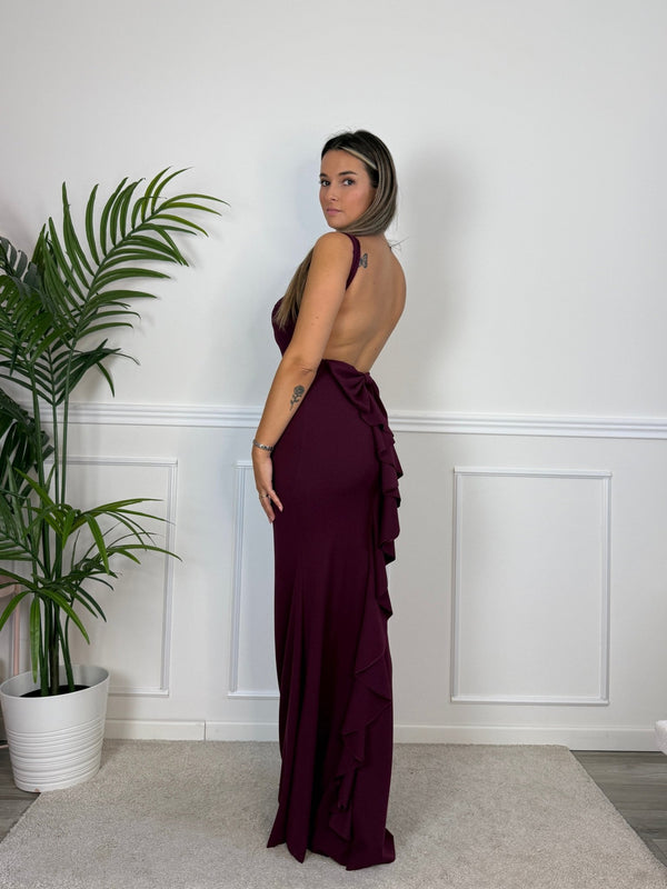 Vestito lungo con ruches FIOCCO - Follie by Alice