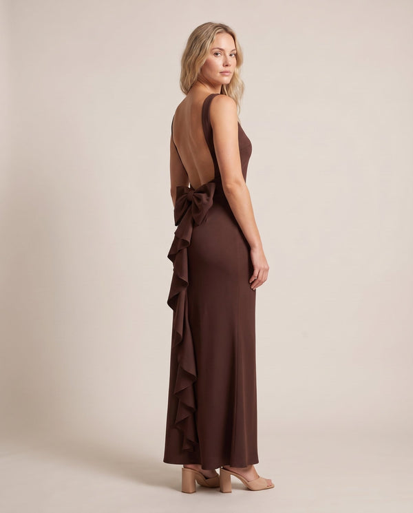 Vestito lungo con ruches FIOCCO - Follie by Alice