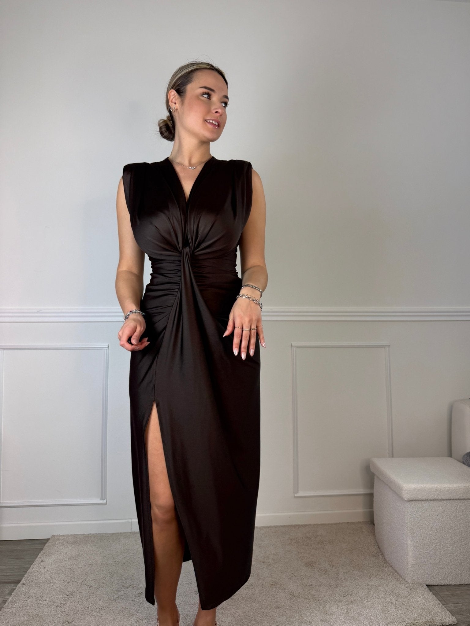 Vestito lungo con scollo a V MANIA - Follie by Alice
