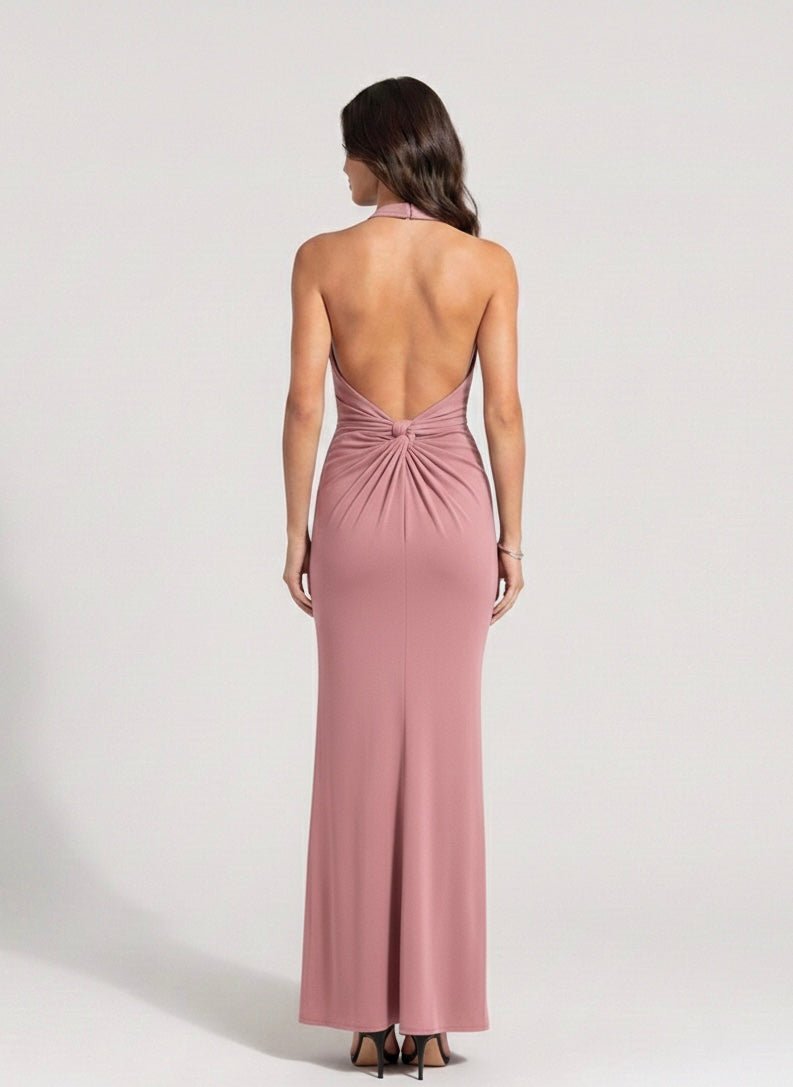 Vestito lungo con scollo all'americana e schiena scoperta – alternate