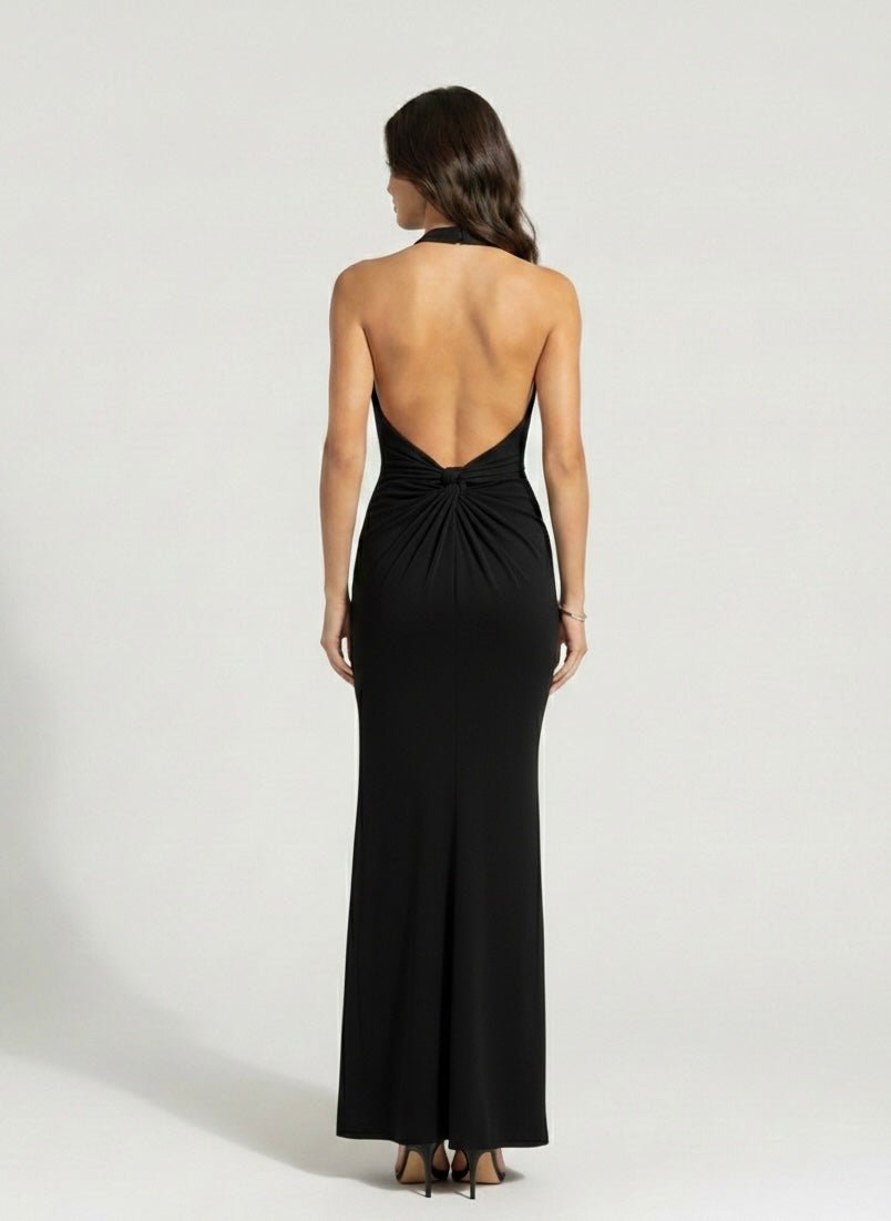 Vestito lungo con scollo all'americana e schiena scoperta – alternate