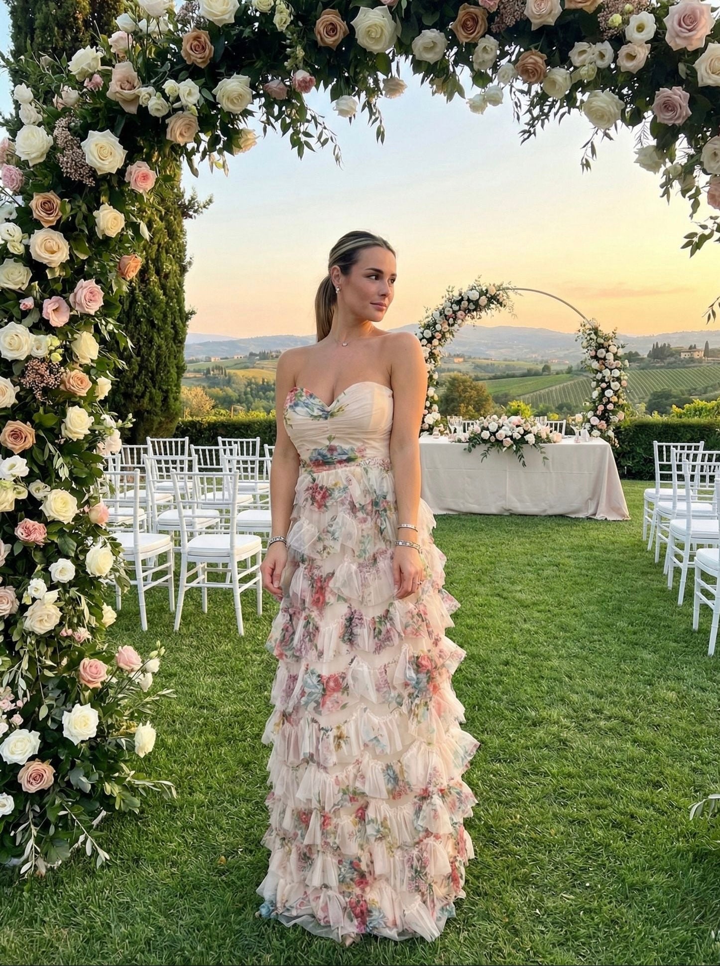 Vestito lungo floreale - Follie by Alice