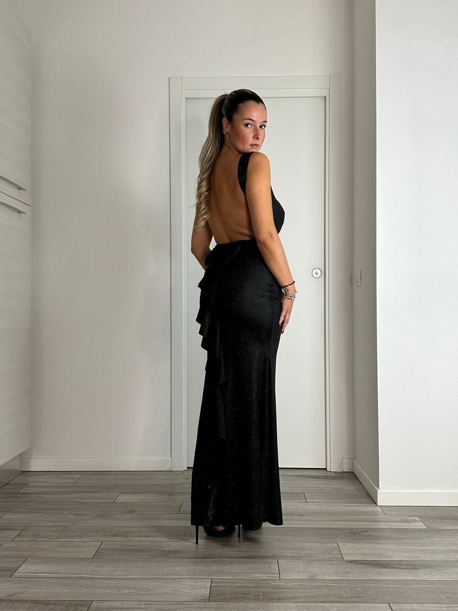 Vestito lungo glitterato GLIMMER