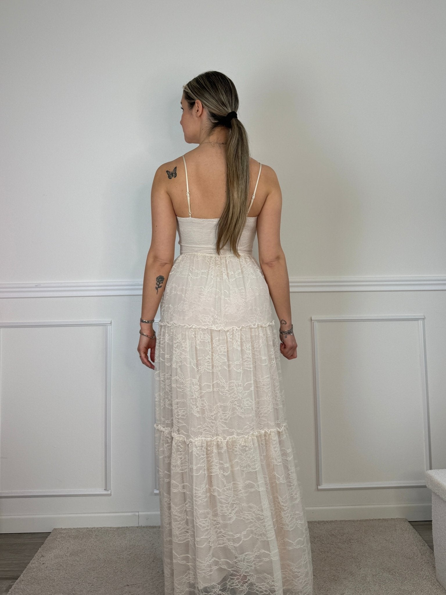 Vestito lungo in pizzo - Follie by Alice
