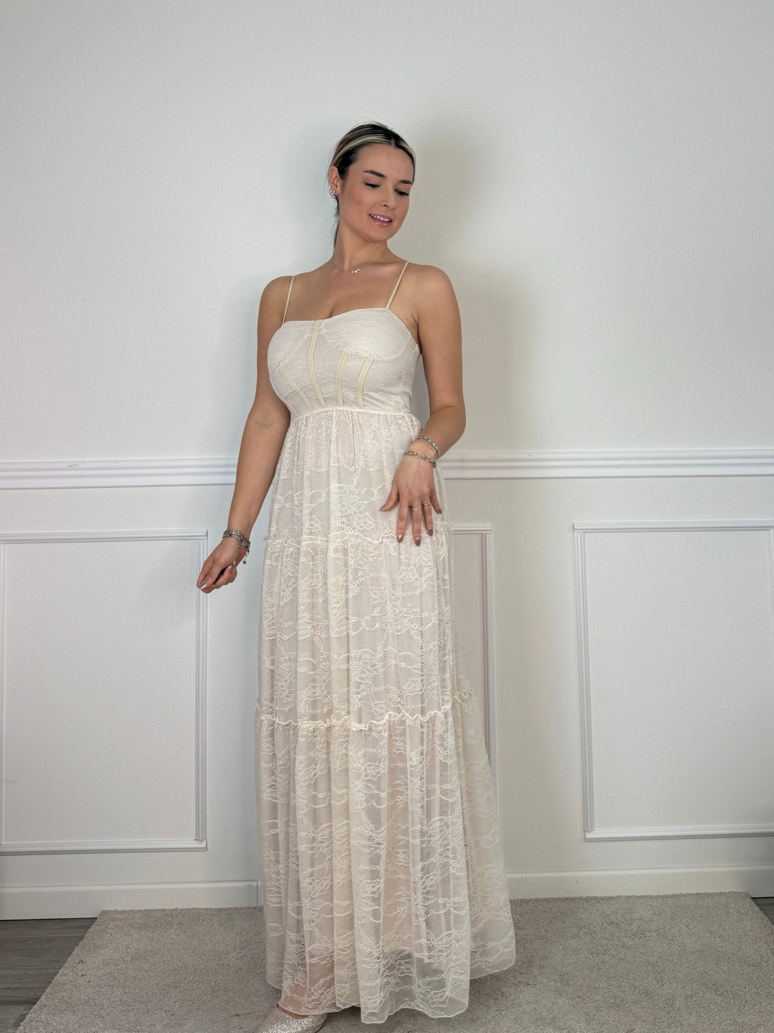Vestito lungo in pizzo - Follie by Alice