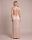 Vestito lungo in raso con corpetto paillettes MARLENE - Follie by Alice