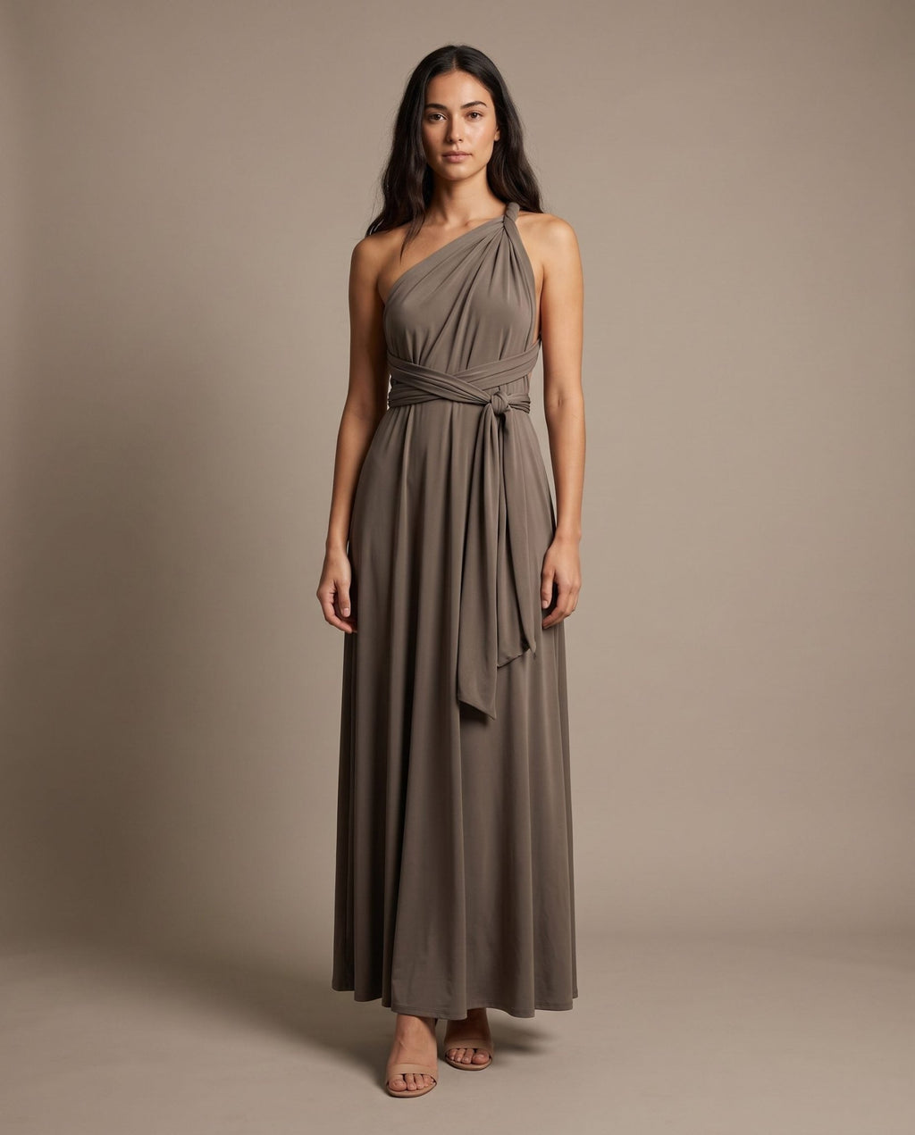 Vestito lungo in raso con nastri INFINITY - Follie by Alice