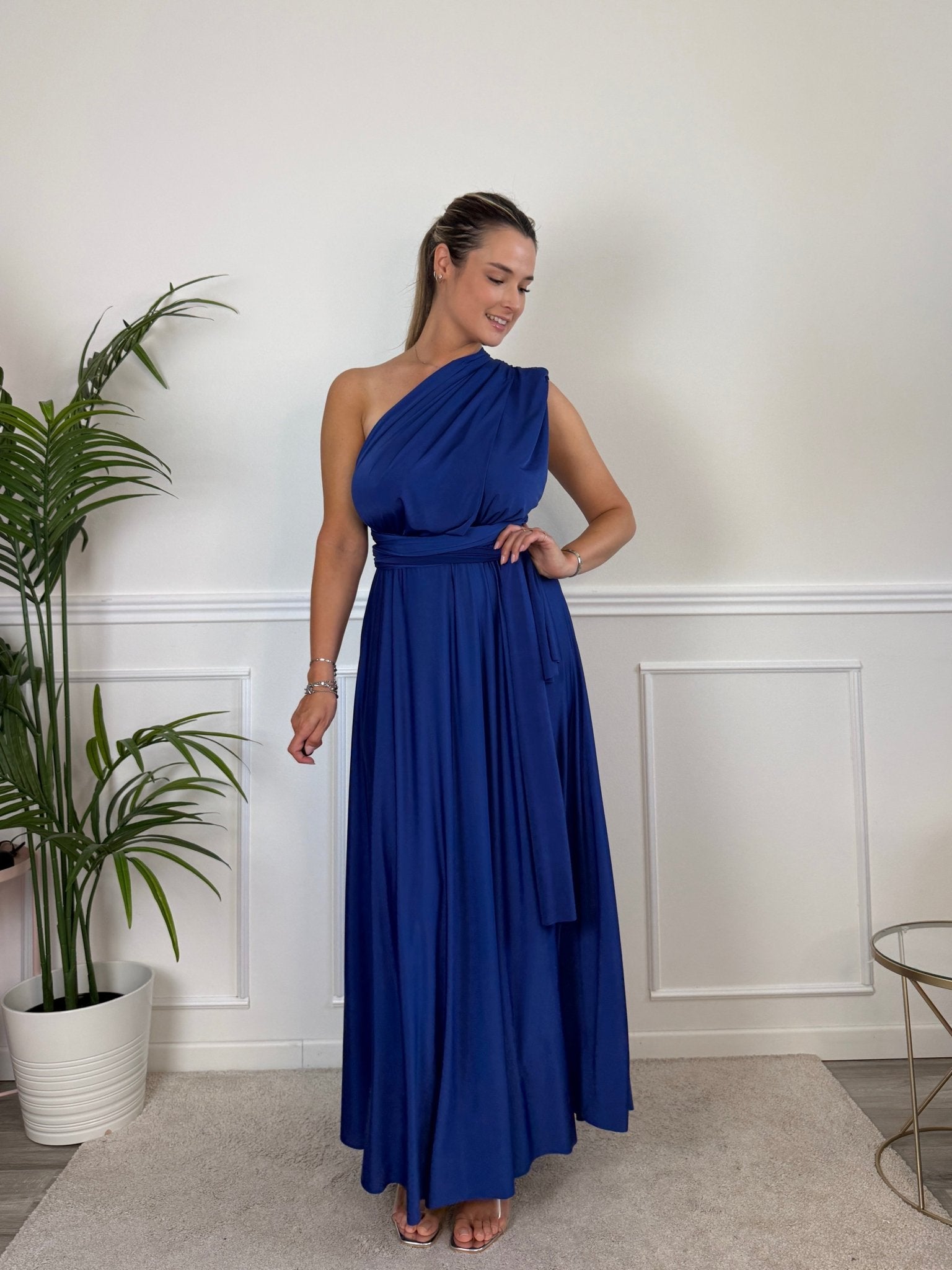 Vestito lungo in raso con nastri INFINITY - Follie by Alice