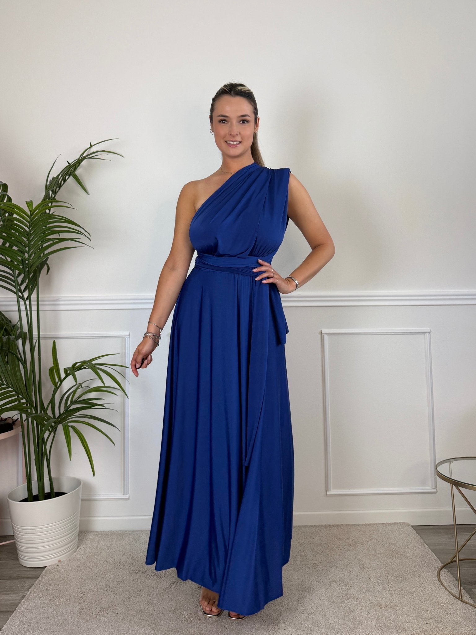 Vestito lungo in raso con nastri INFINITY - Follie by Alice
