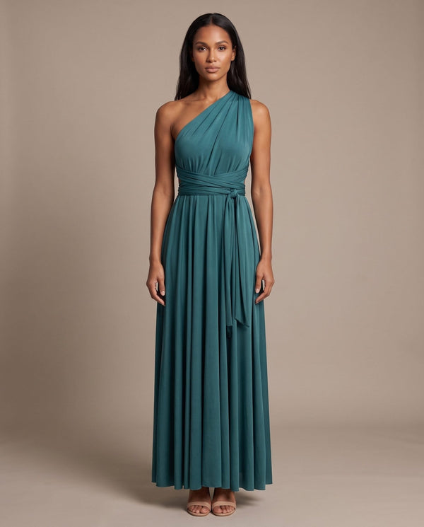 Vestito lungo in raso con nastri INFINITY - Follie by Alice