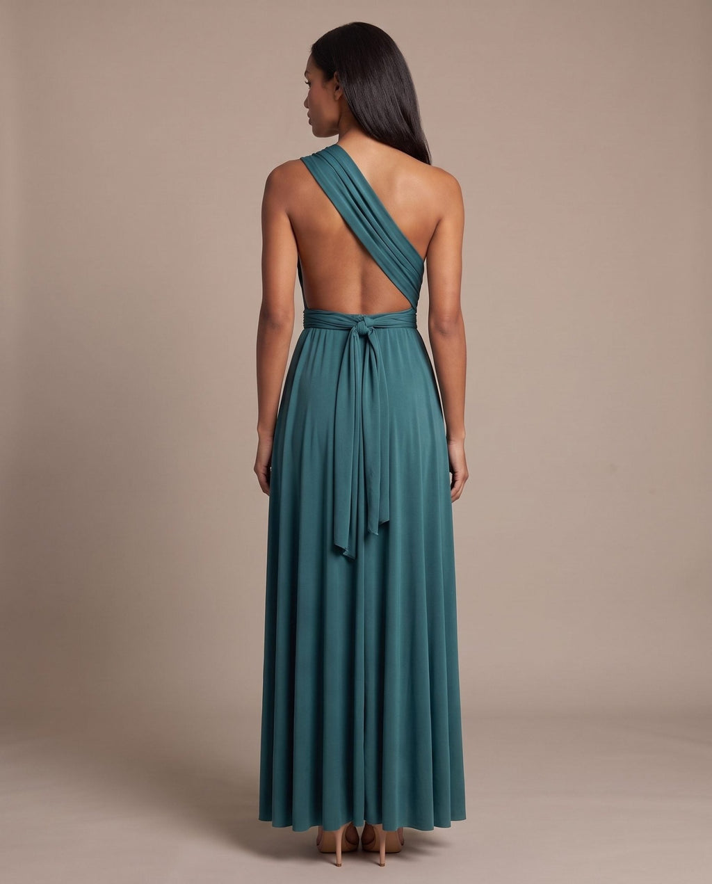 Vestito lungo in raso con nastri INFINITY - Follie by Alice