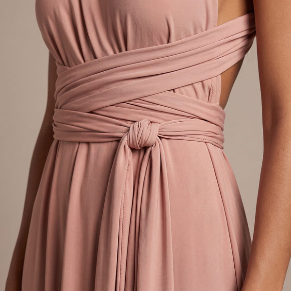 Vestito lungo in raso con nastri INFINITY - Follie by Alice