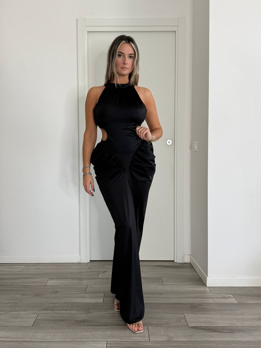 Vestito lungo in raso Venice