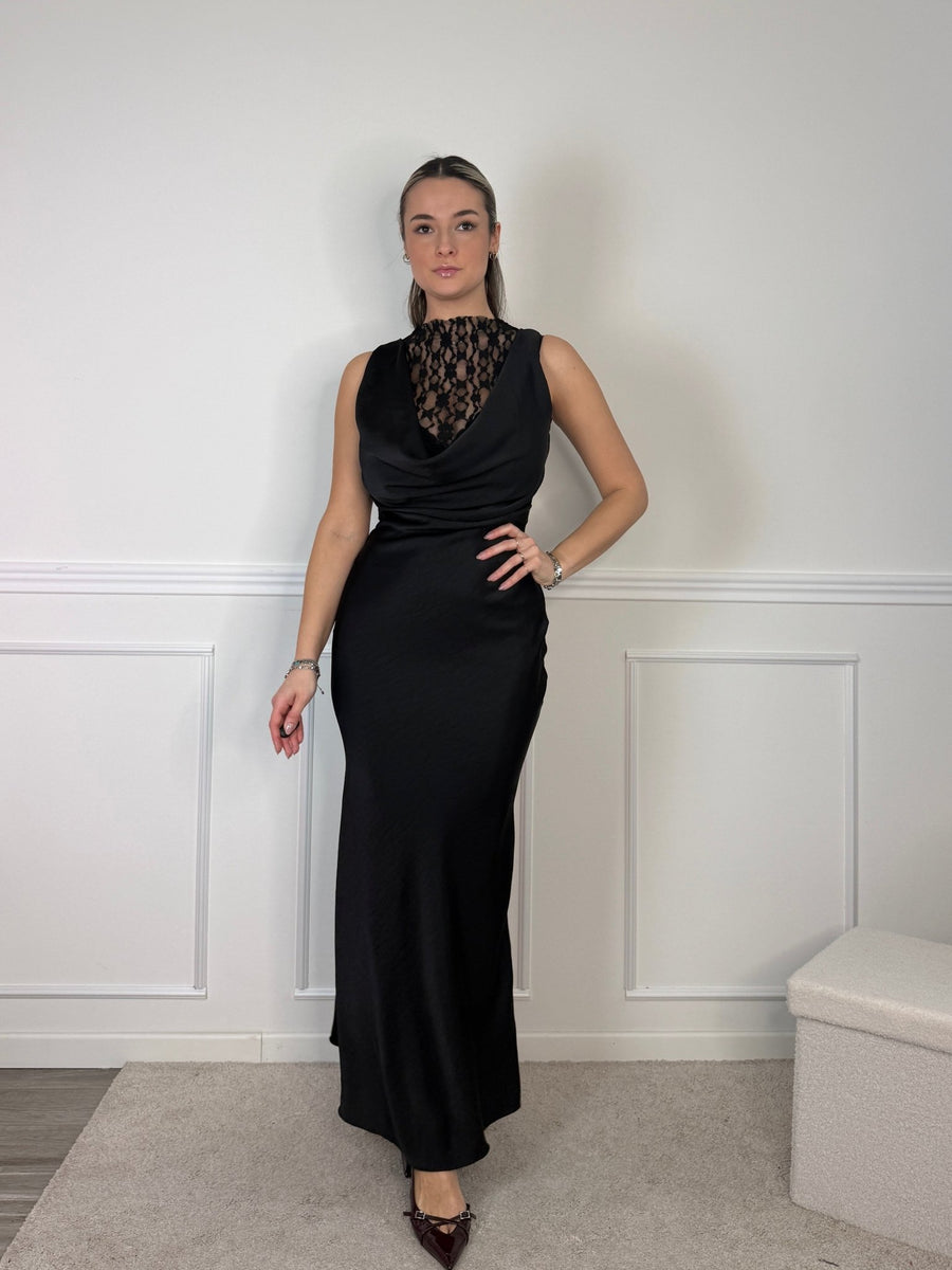 Vestito lungo in raso Dea – alternate