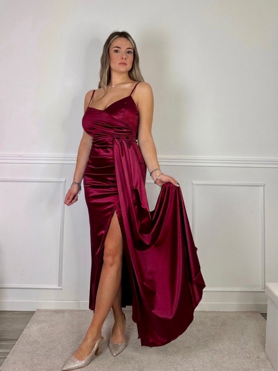 Vestito lungo in raso SOFIA - Follie by Alice