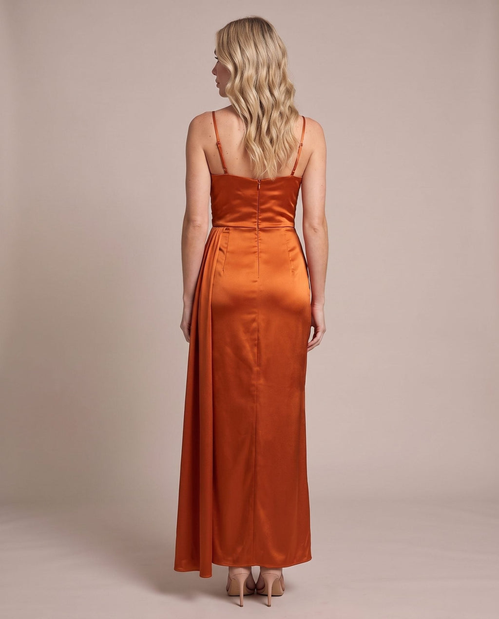 Vestito lungo in raso SOFIA - Follie by Alice