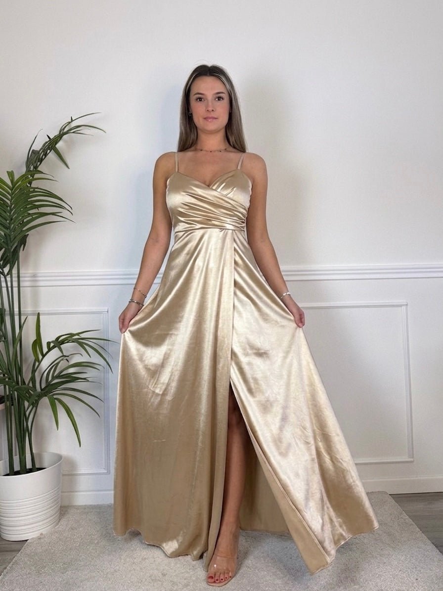 Vestito lungo in raso VELOUR - Follie by Alice