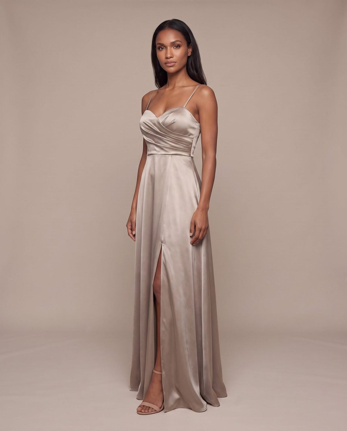 Vestito lungo in raso VELOUR - Follie by Alice