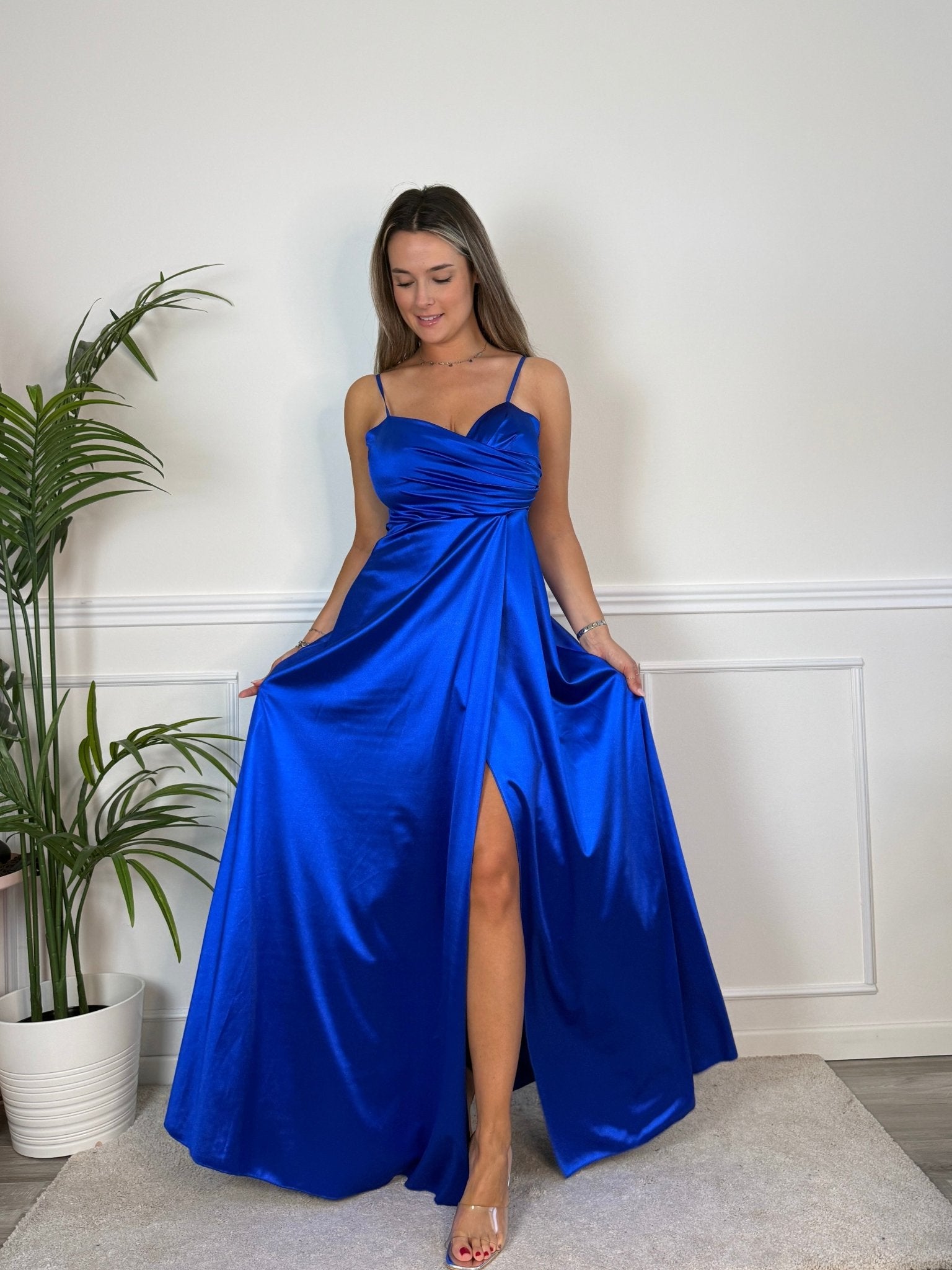 Vestito lungo in raso VELOUR - Follie by Alice