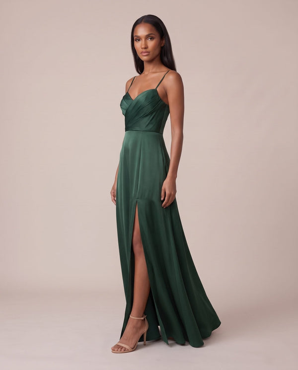 Vestito lungo in raso VELOUR - Follie by Alice