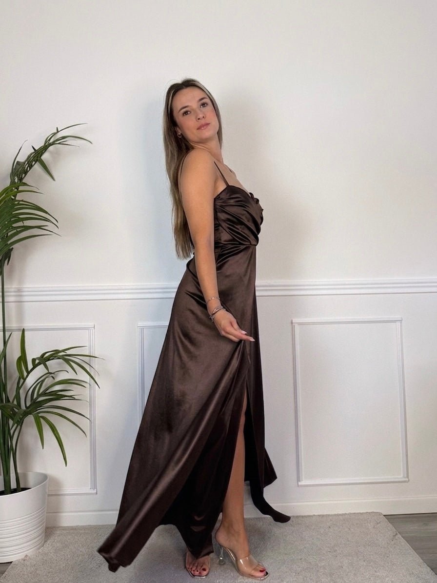 Vestito lungo in raso VELOUR - Follie by Alice Immagine secondaria del prodotto
