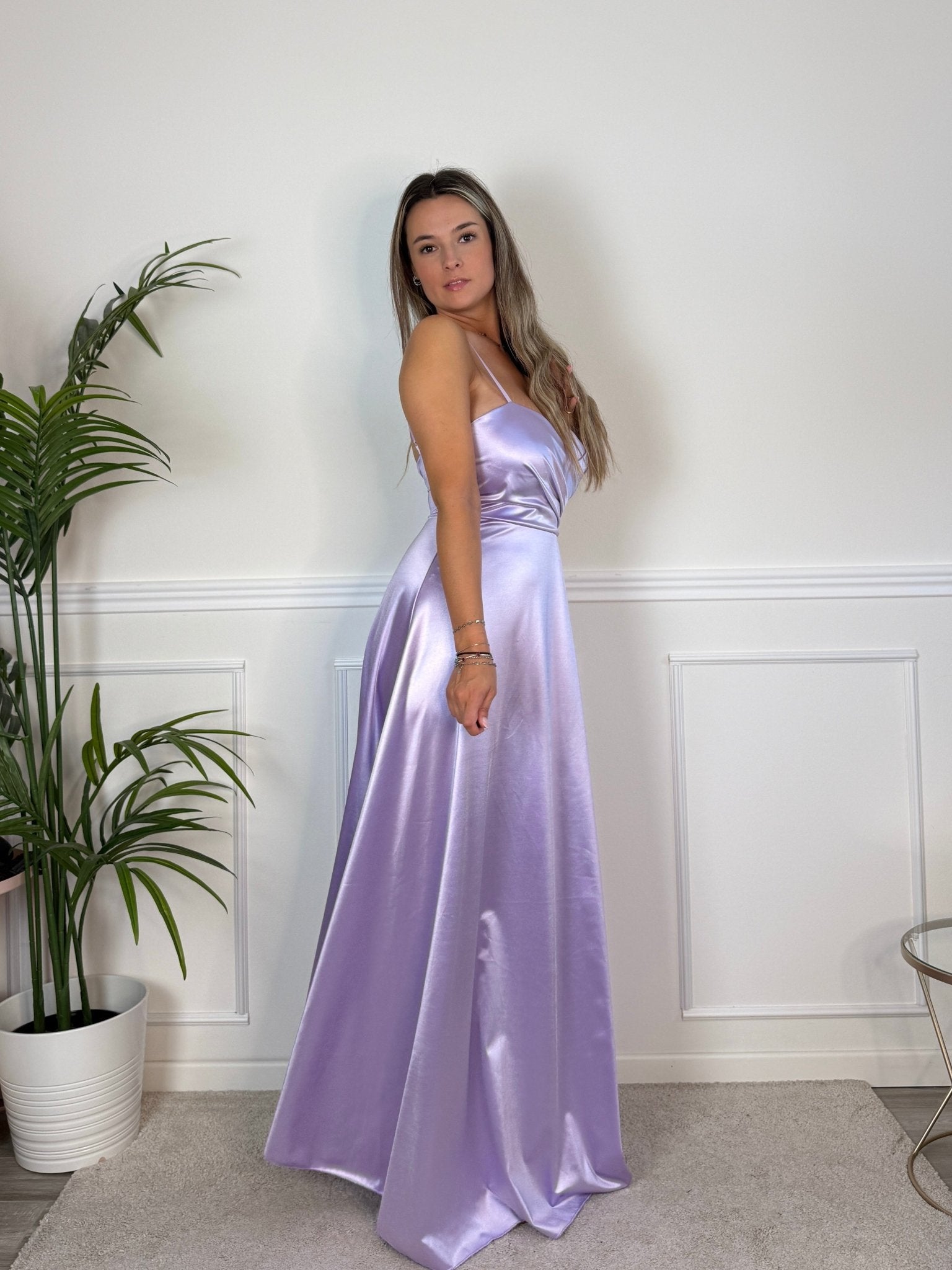 Vestito lungo in raso VELOUR - Follie by Alice