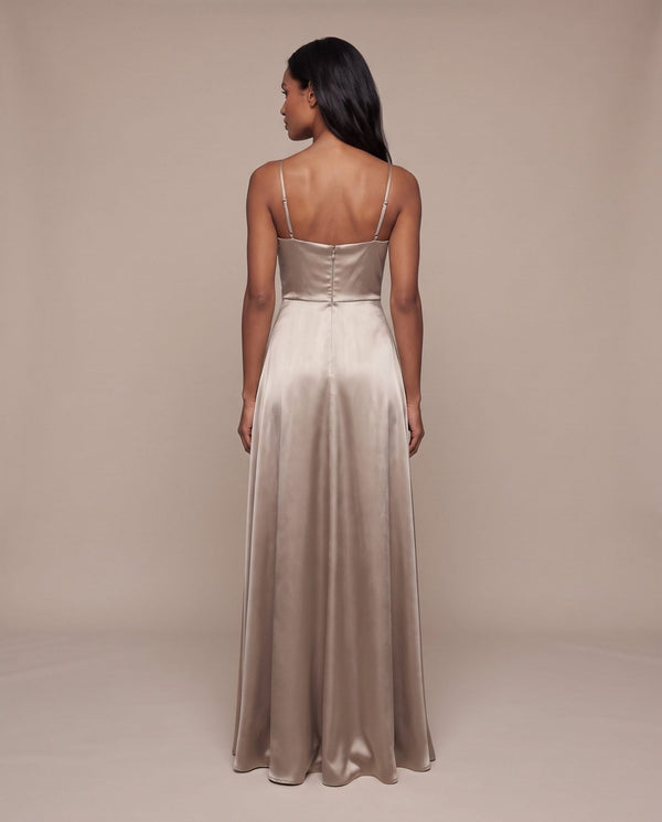 Vestito lungo in raso VELOUR - Follie by Alice