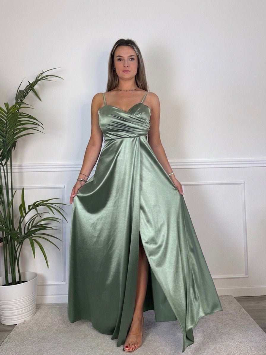 Vestito lungo in raso VELOUR - Follie by Alice