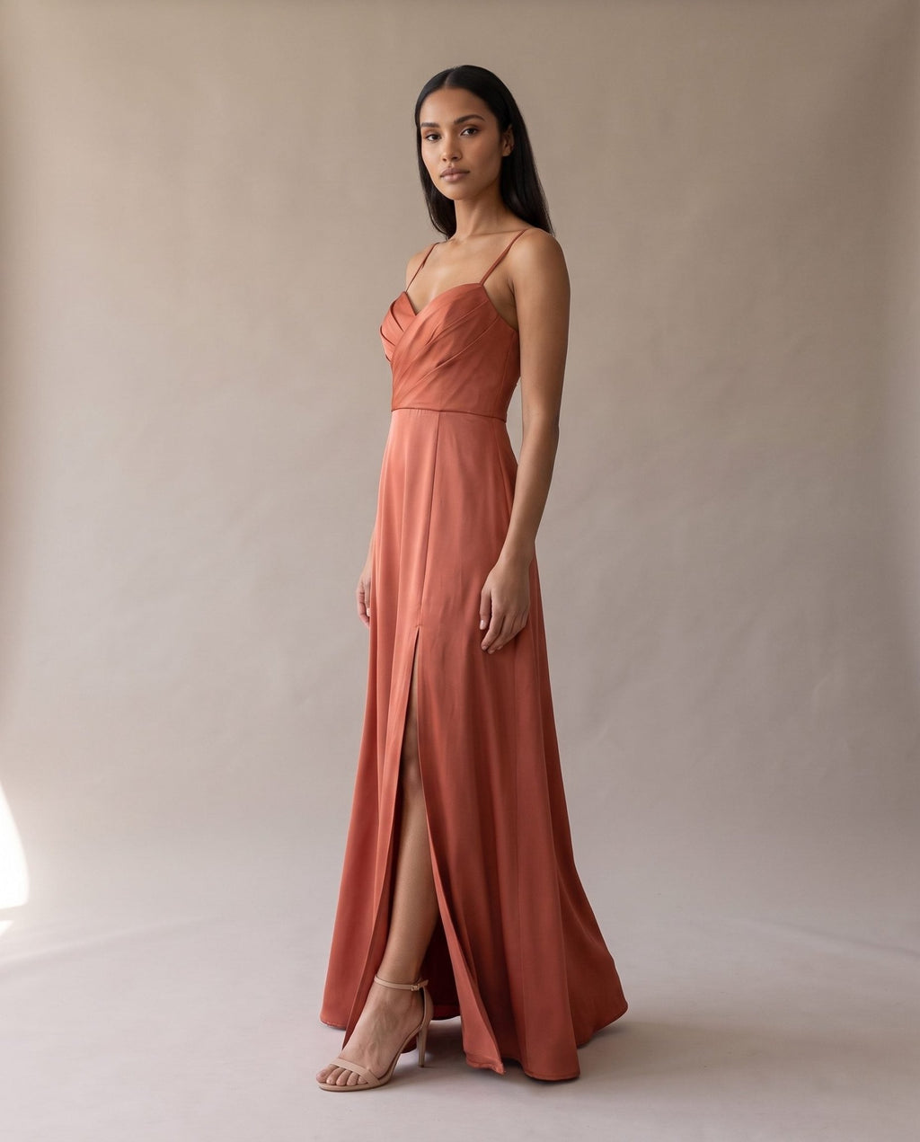 Vestito lungo in raso VELOUR - Follie by Alice
