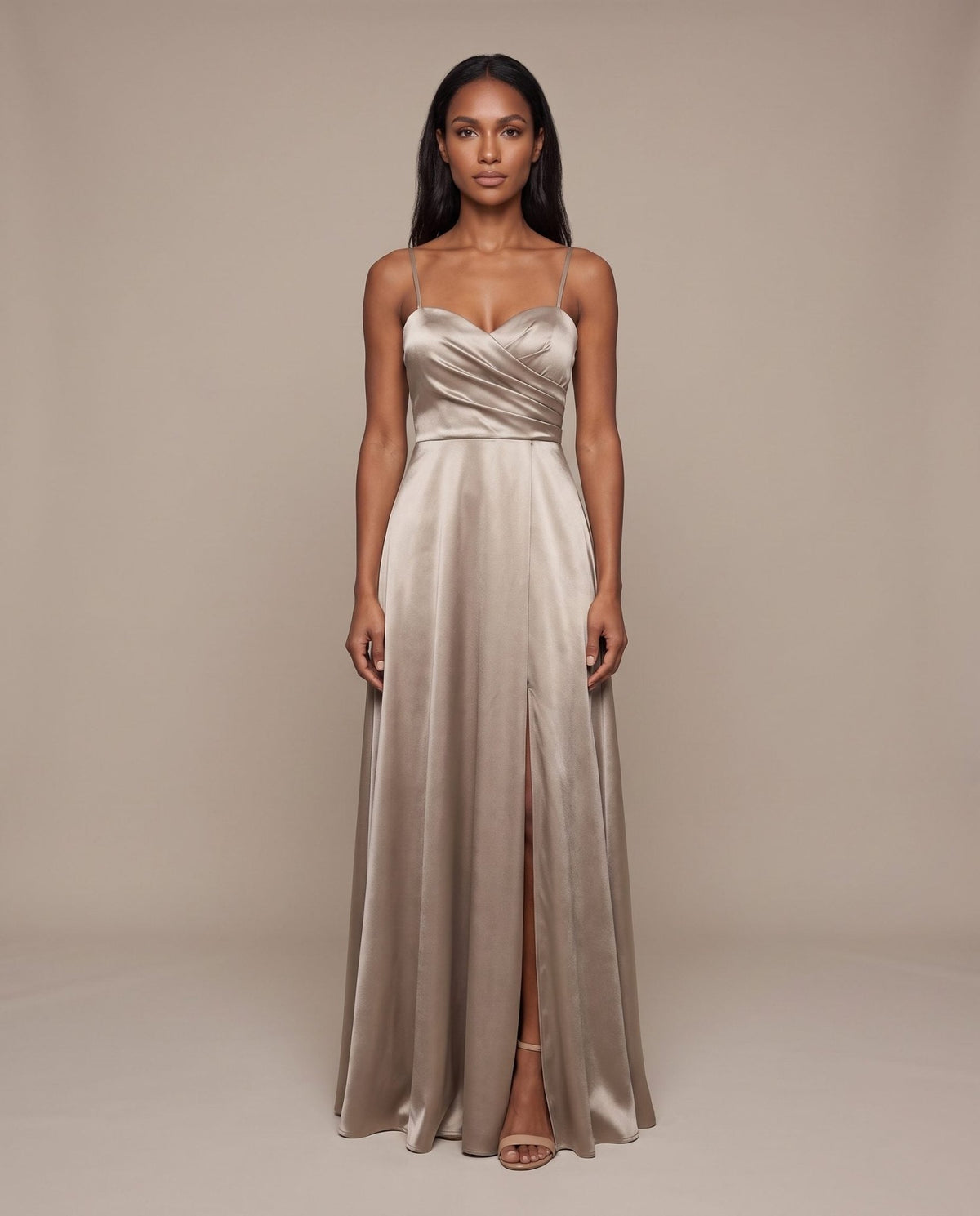 Vestito lungo in raso VELOUR - Follie by Alice