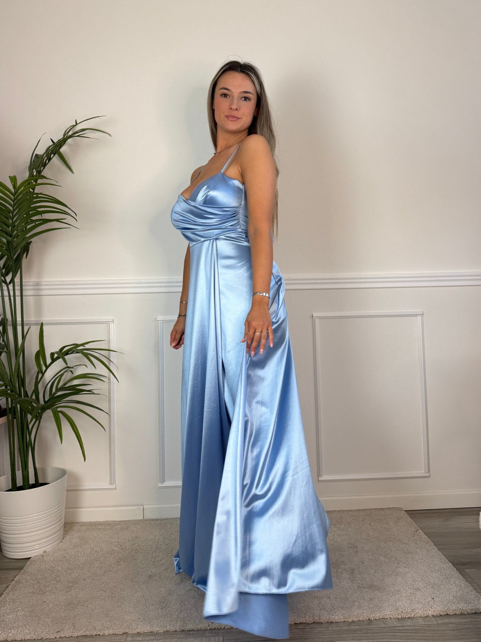 Vestito lungo in raso VELOUR - Follie by Alice