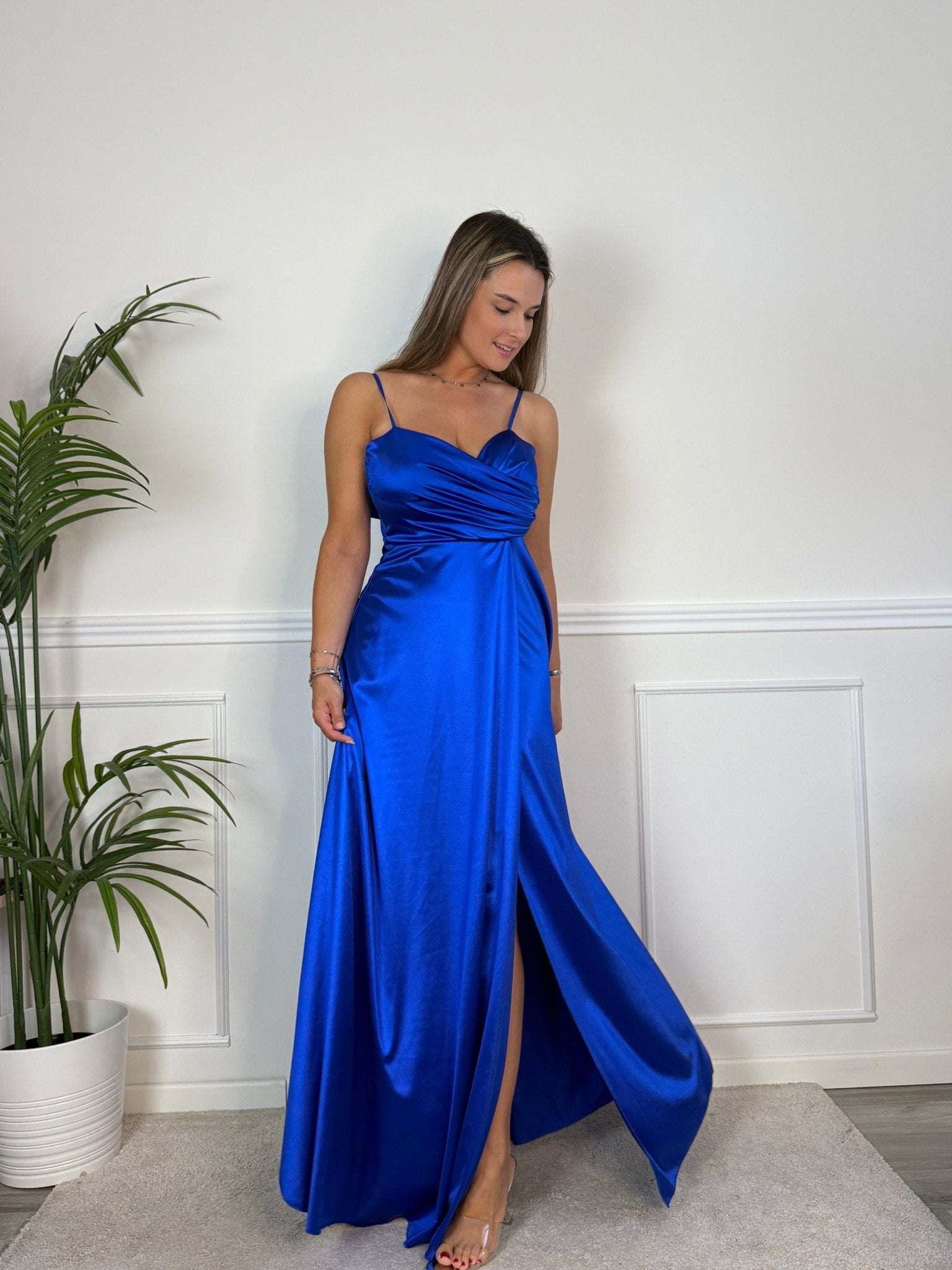 Vestito lungo in raso VELOUR - Follie by Alice