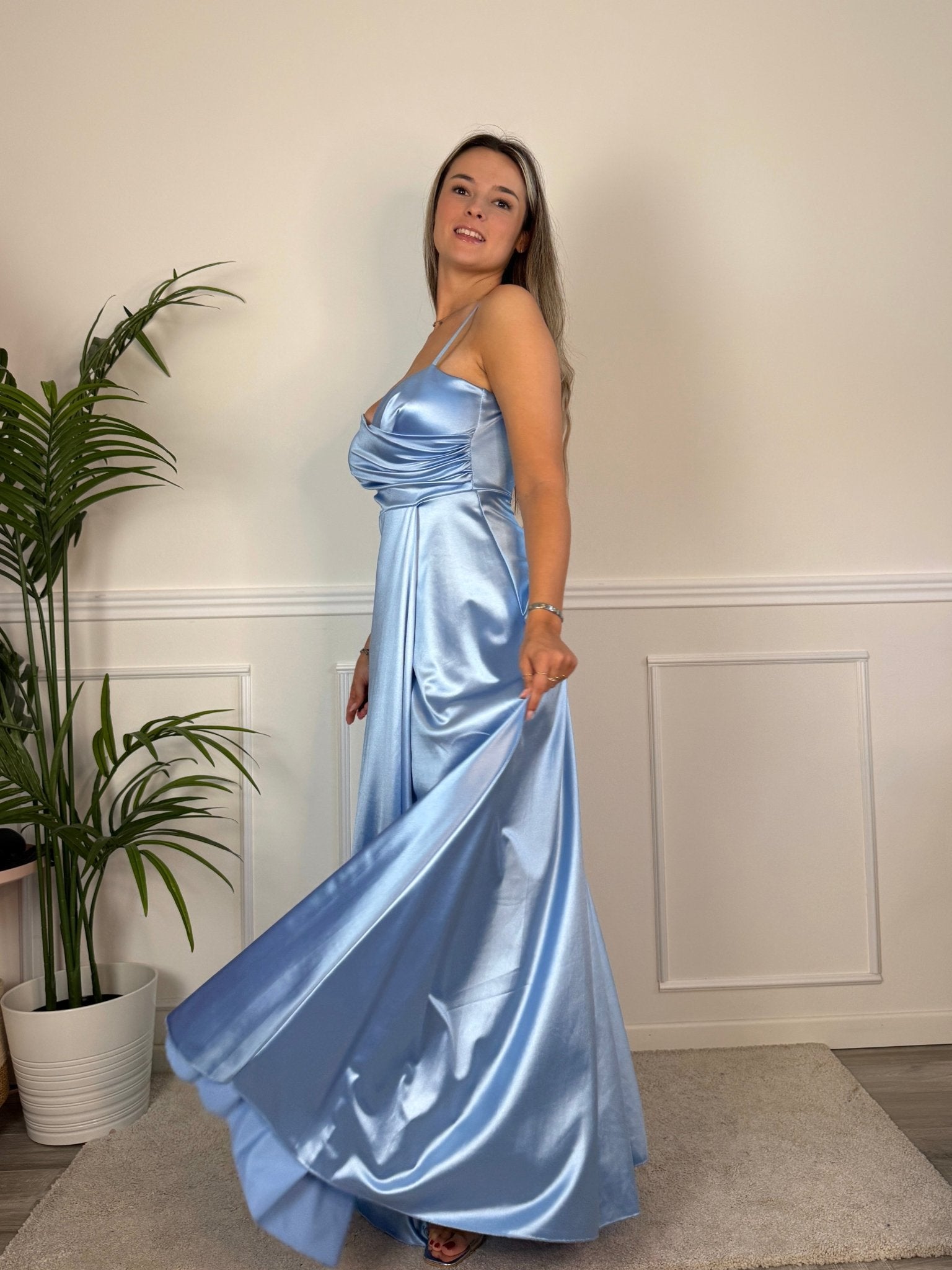 Vestito lungo in raso VELOUR - Follie by Alice