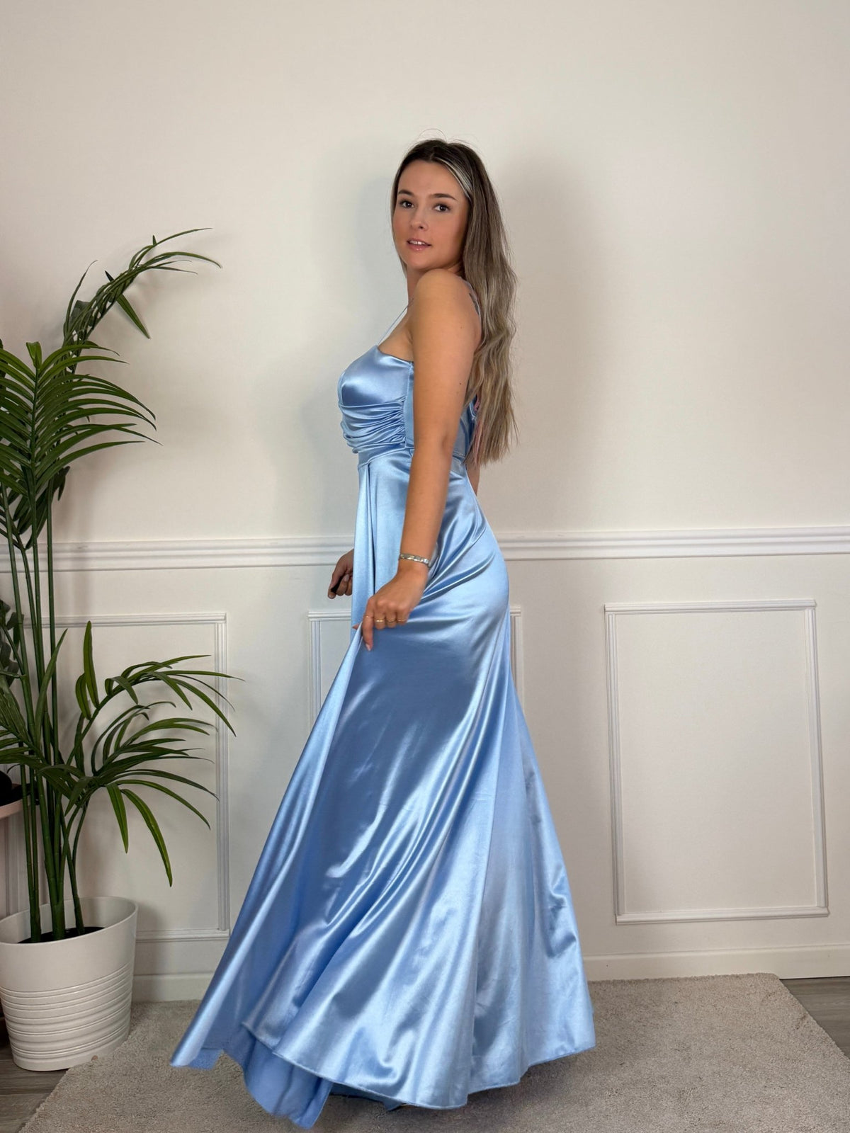 Vestito lungo in raso VELOUR - Follie by Alice