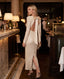 Vestito lungo in velluto con paillettes e fiocco sulla schiena GALA - Follie by Alice