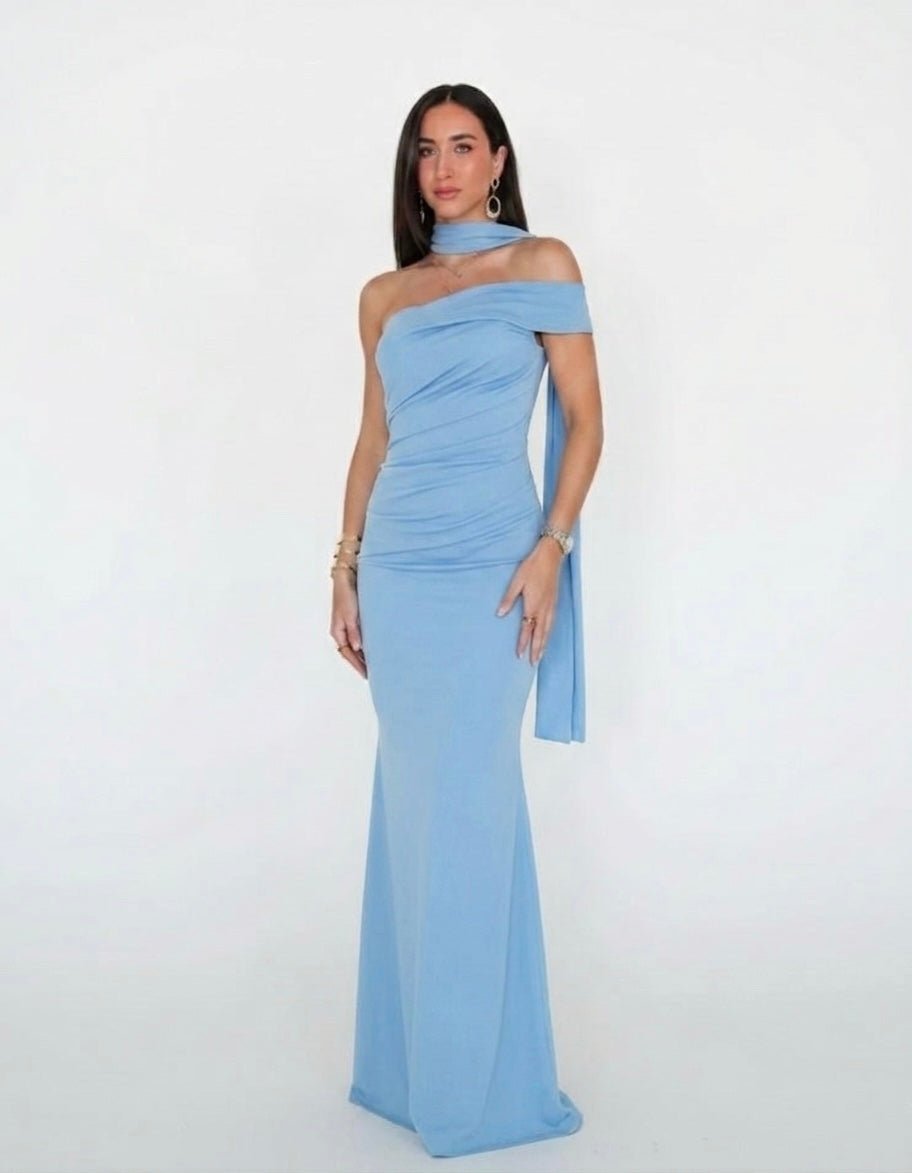 Vestito lungo monospalla ESTELLE - Follie by Alice