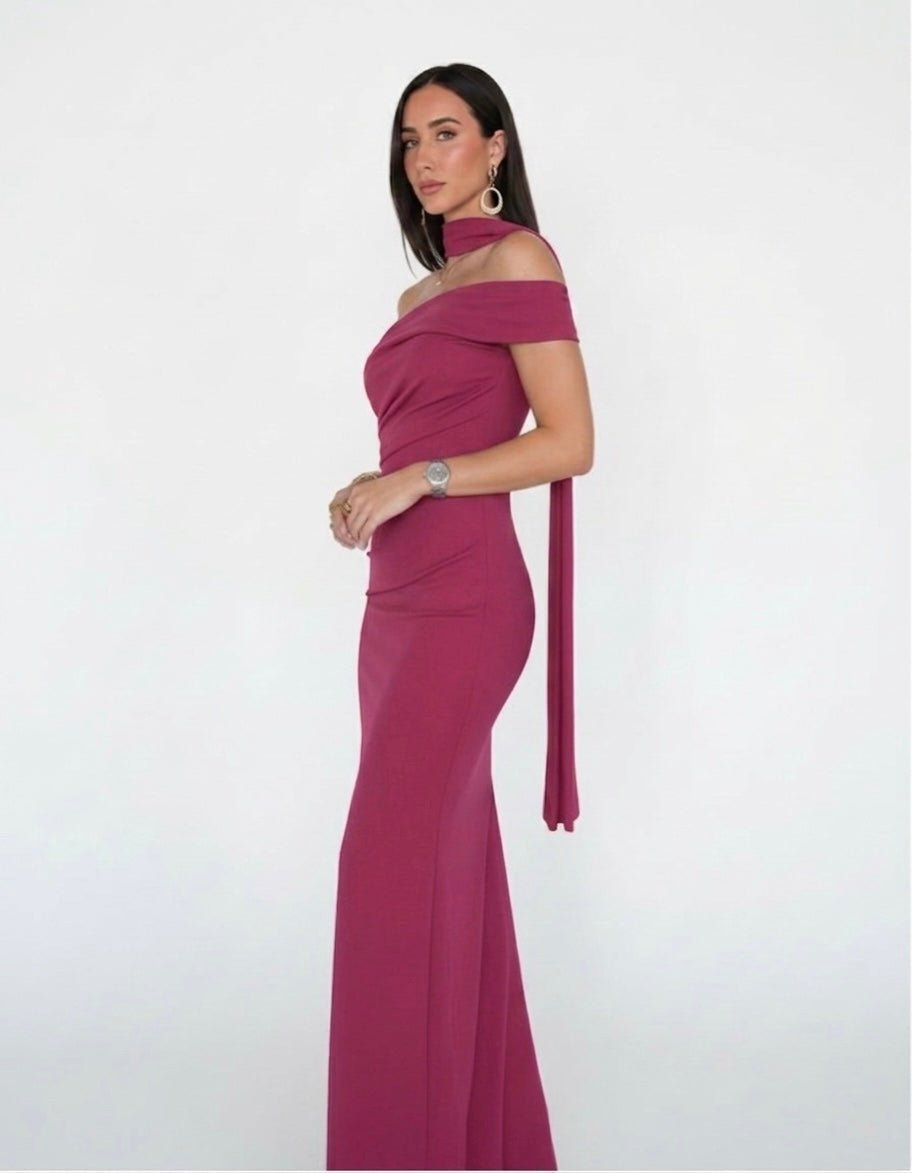 Vestito lungo monospalla ESTELLE - Follie by Alice