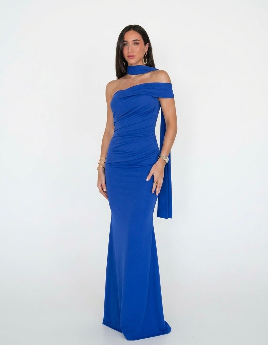 Vestito lungo monospalla ESTELLE - Follie by Alice