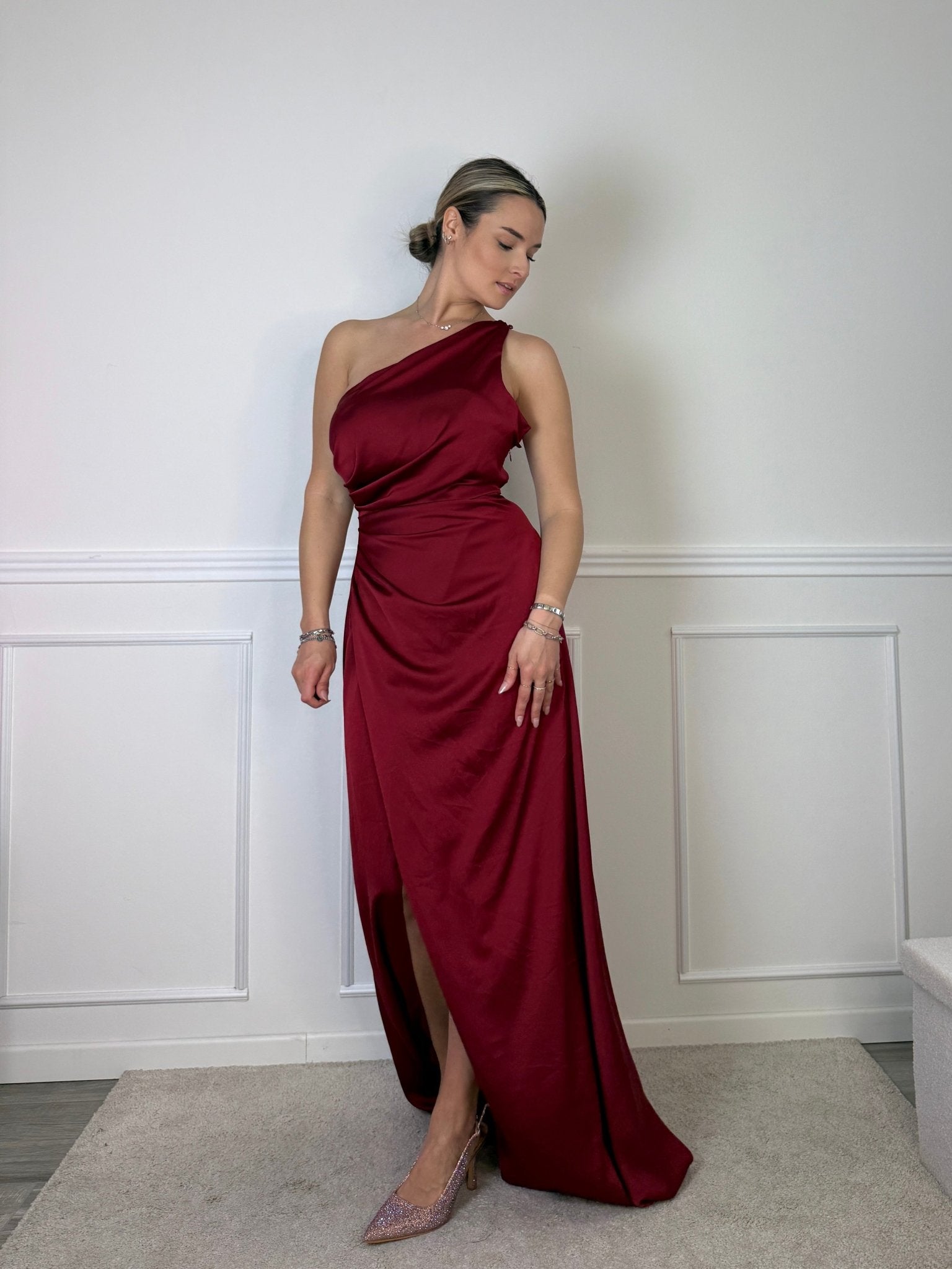 Vestito lungo monospalla GLAMOUR - Follie by Alice