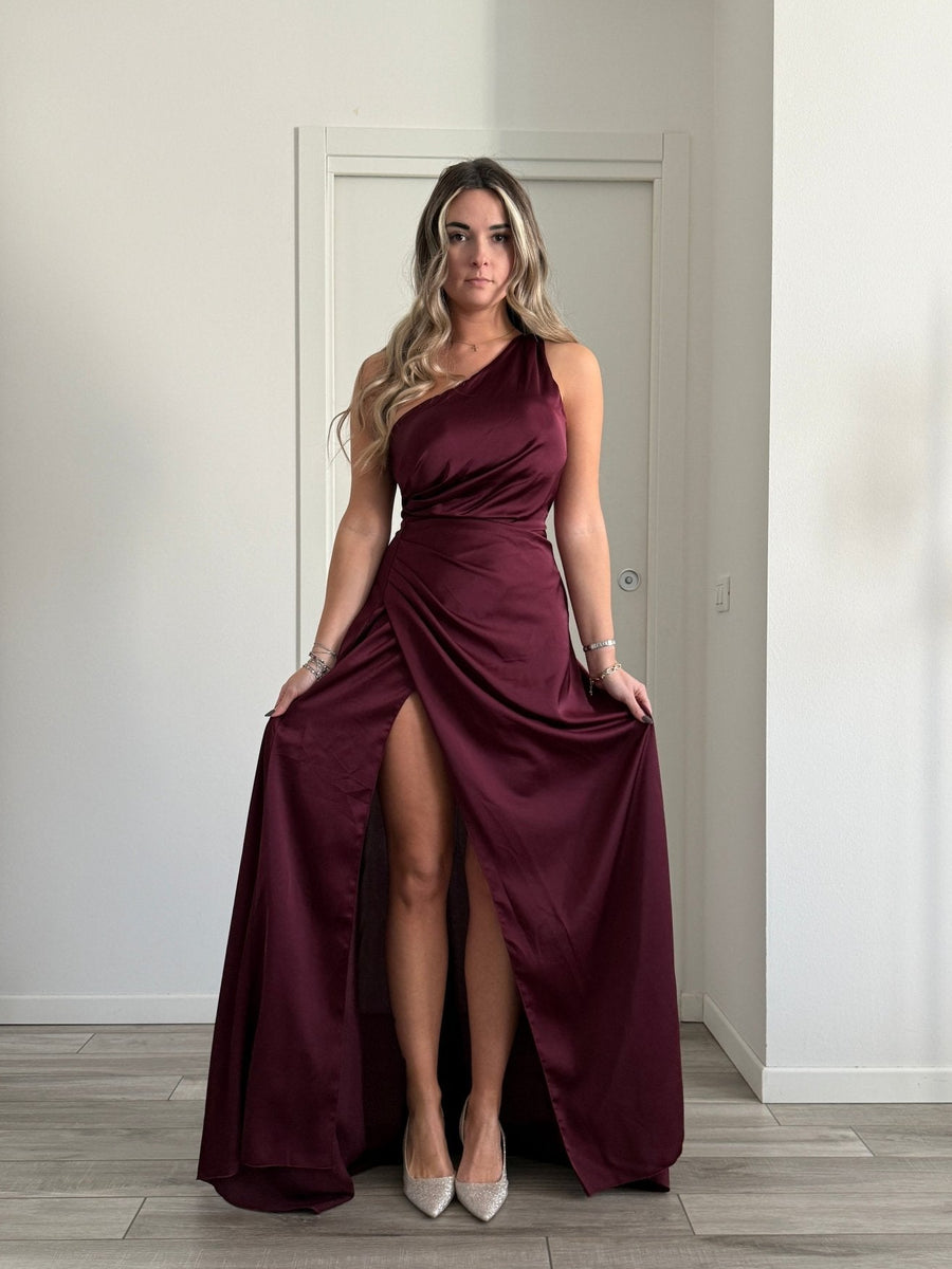 Vestito lungo monospalla GLAMOUR