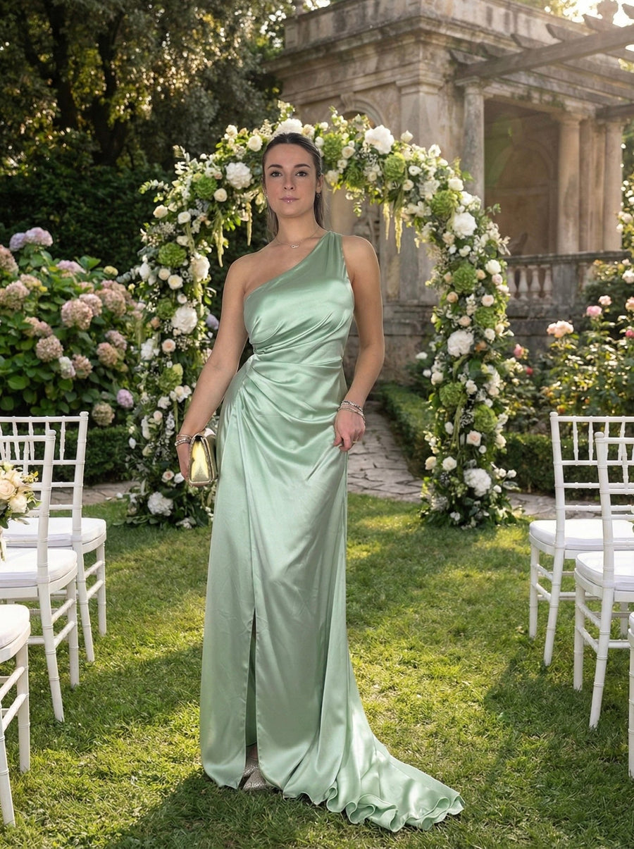 Vestito lungo monospalla GLAMOUR