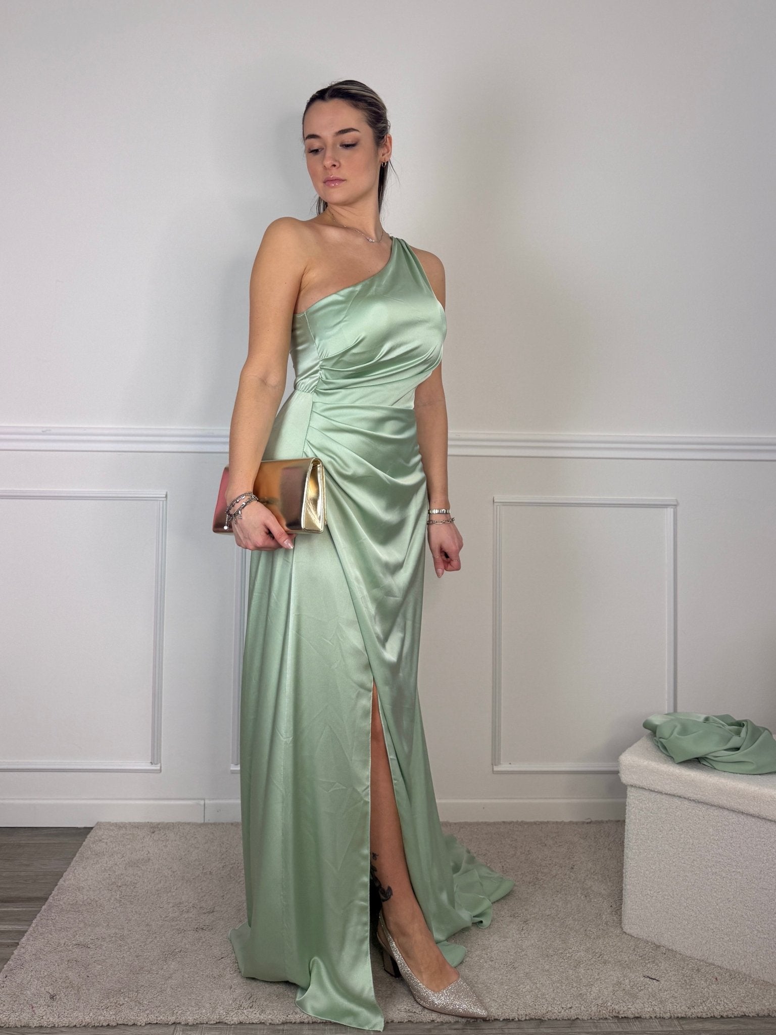 Vestito lungo monospalla GLAMOUR - Follie by Alice