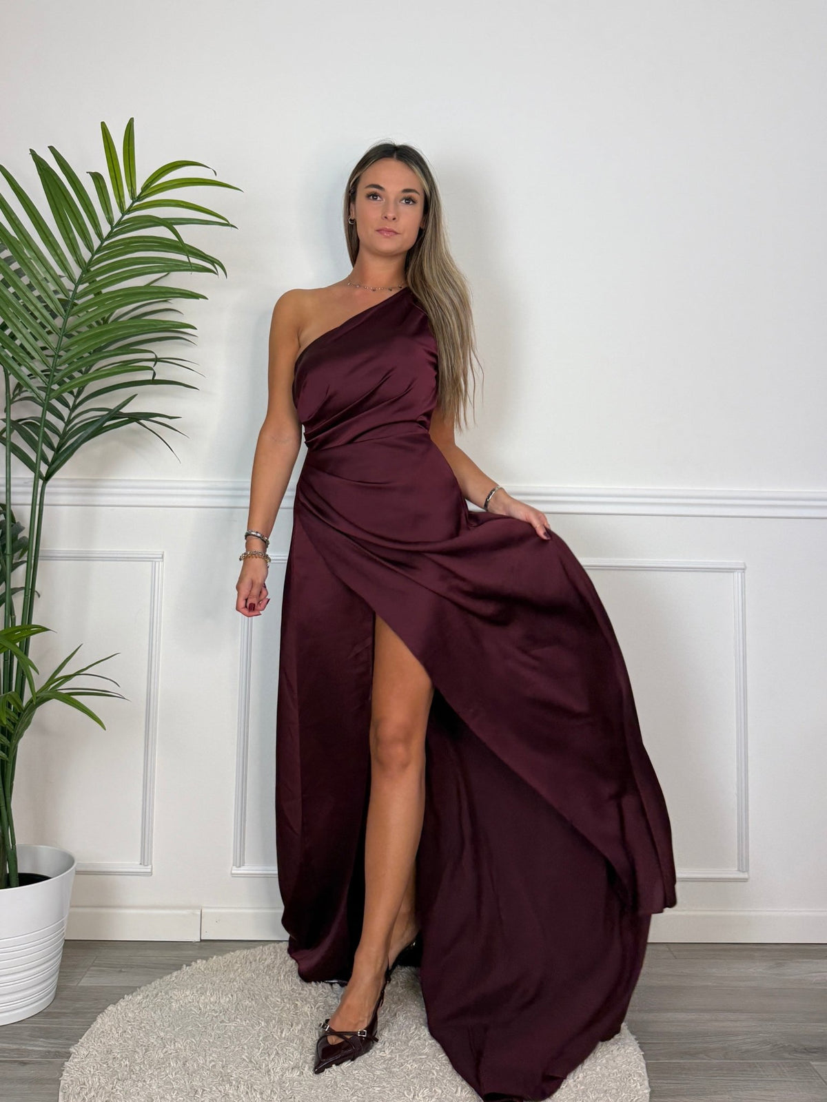 Vestito lungo monospalla GLAMOUR - Follie by Alice