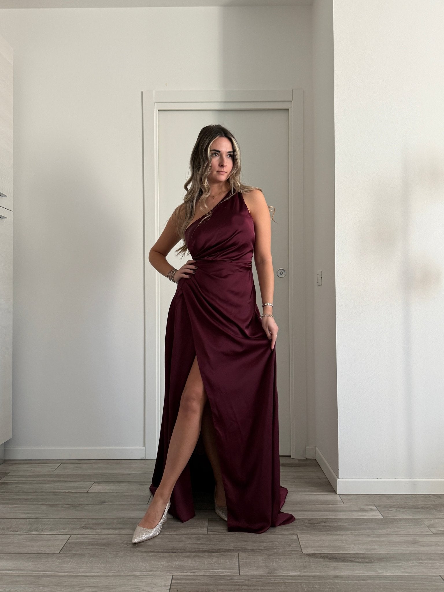 Vestito lungo monospalla GLAMOUR - Follie by Alice