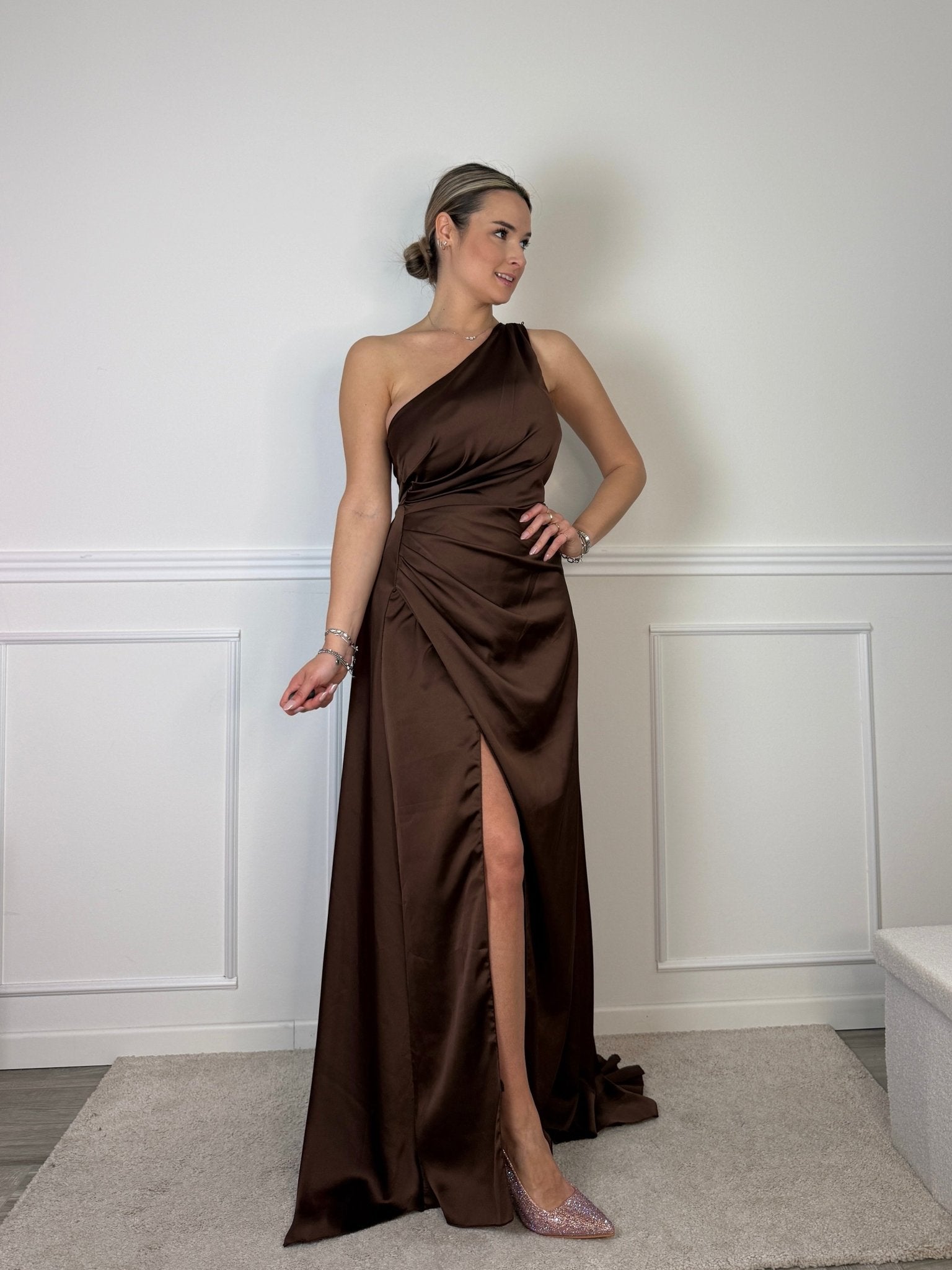 Vestito lungo monospalla GLAMOUR - Follie by Alice