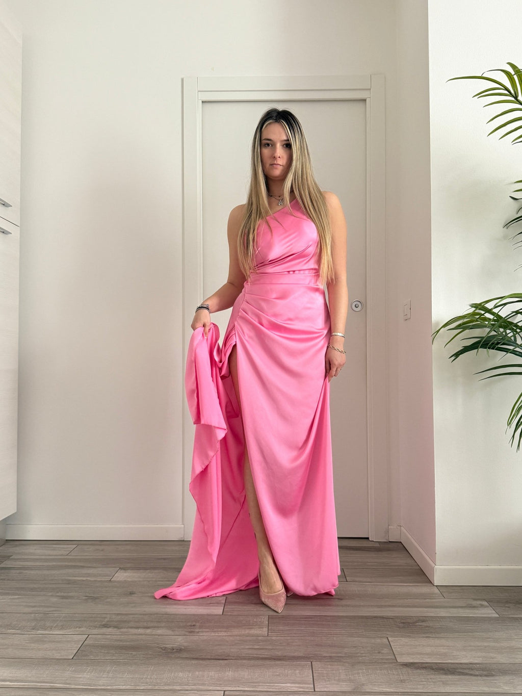 Vestito lungo monospalla BEATRIX - Follie by Alice