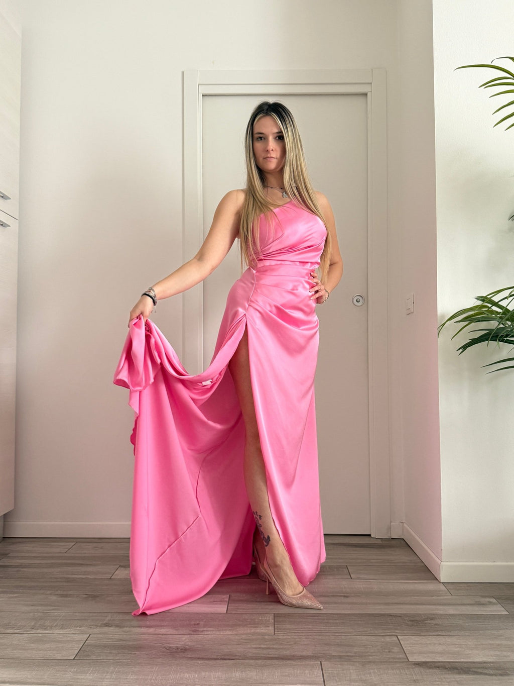 Vestito lungo monospalla BEATRIX - Follie by Alice